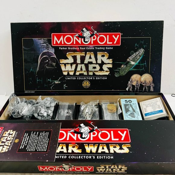 Vintage‎ Monopoly Star Wars Limited Collector's Edition 1996 Hasbro New - Picture 1 of 5